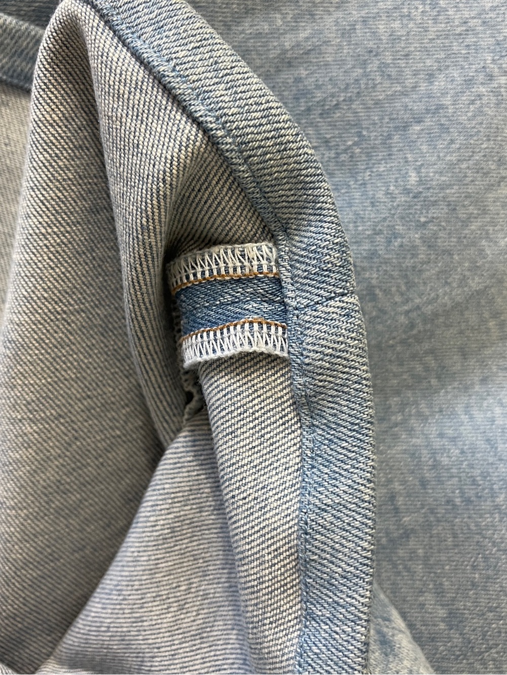 MOTHER Light Blue Wide Leg Crop Jeans Size 29 - Picture 10 of 11